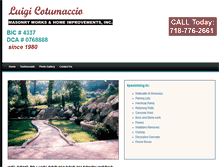 Tablet Screenshot of luigicmasonry.com